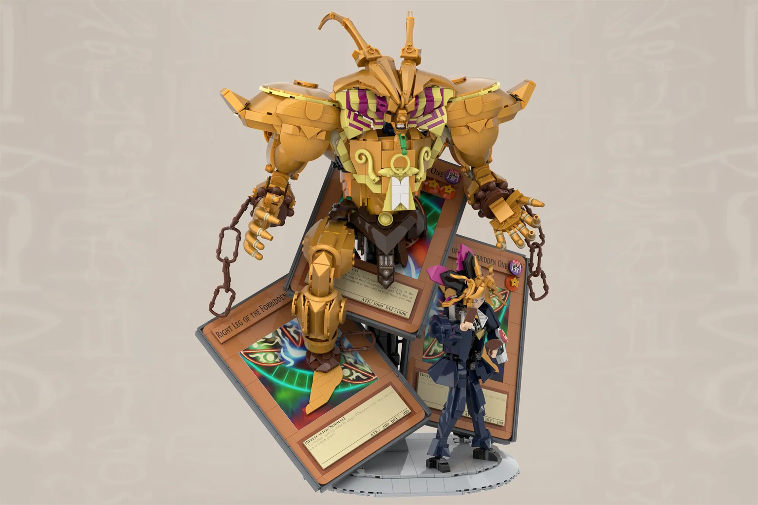 LEGO Ideas Fanentwurf The Heart of the Cards – Exodia mit Yami Yugi und Exodia