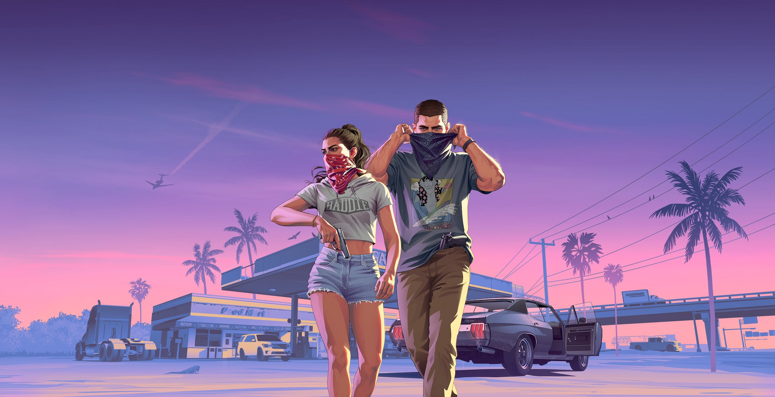 Offizielles GTA-VI-Motiv mit Jason und Lucia in Leonida