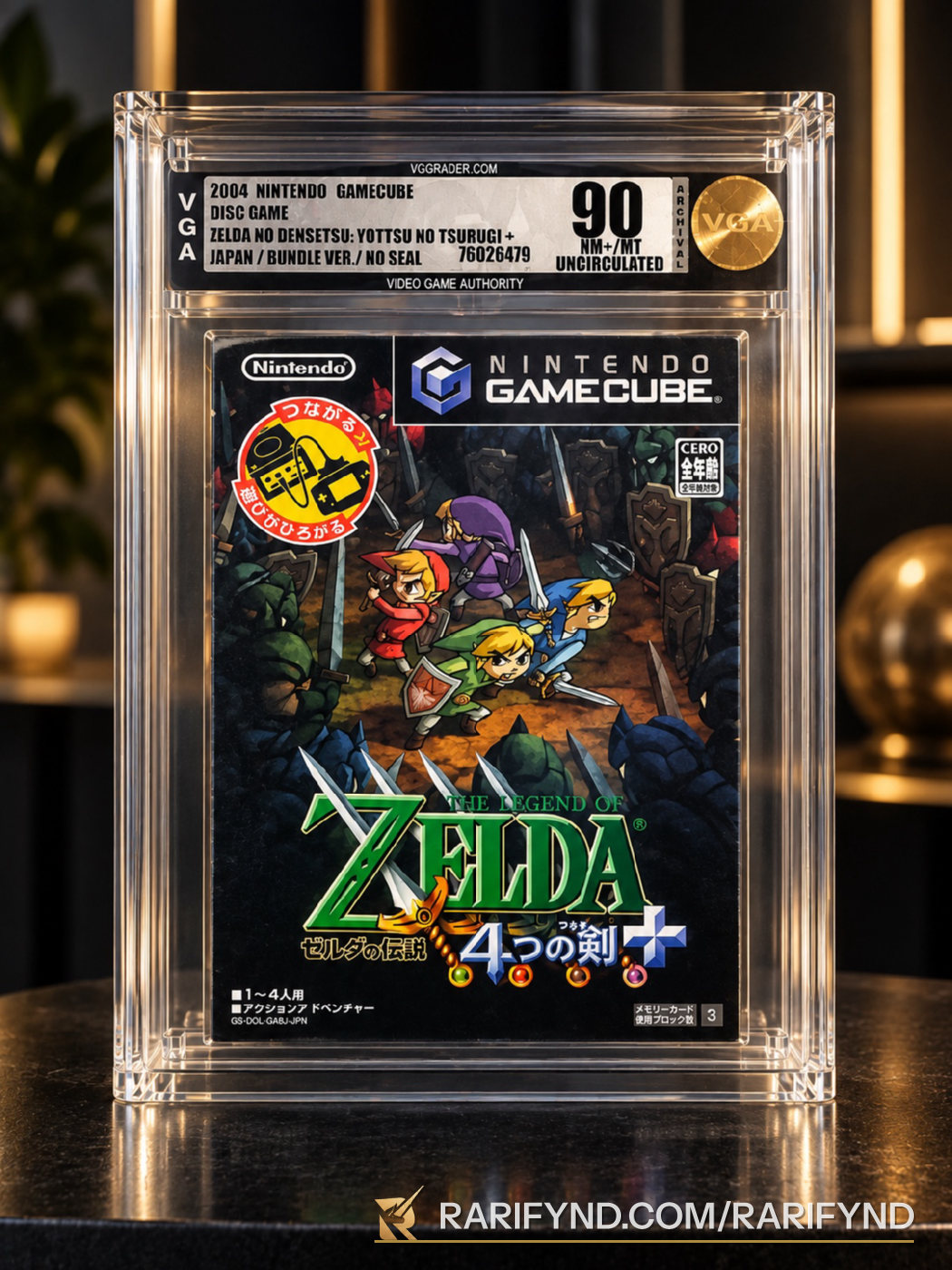 Zelda Four Swords Gamecube VGA 90 Gold